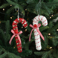 Load image into Gallery viewer, Christmas Tree Candy Cane Decoration Sweet Sparkling Candy Model with String Christmas Lollipop Cane Decorations Set for Tree
