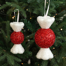Load image into Gallery viewer, Christmas Tree Candy Cane Decoration Sweet Sparkling Candy Model with String Christmas Lollipop Cane Decorations Set for Tree
