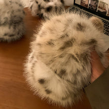 Load image into Gallery viewer, Windproof Leopard Plush Ear Muffs Imitation Fox Fur Plush Ear Warmers for Winter Girls Anti-Frost Protective Ear Cover
