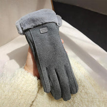 Load image into Gallery viewer, Women's Thermal Lined Cycling Gloves Windproof Winter Gloves with Fleece Lining Fuzzy Cuff Riding Gloves
