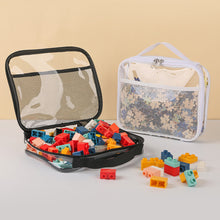 Load image into Gallery viewer, Transparent PVC Mesh Zipper Storage Bag Clear Makeup Bag Large Capacity Waterproof Portable Toy Packaging Bag
