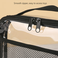 Load image into Gallery viewer, Transparent PVC Mesh Zipper Storage Bag Clear Makeup Bag Large Capacity Waterproof Portable Toy Packaging Bag
