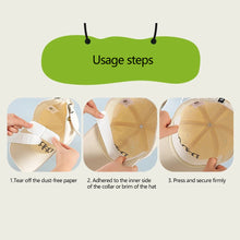 Load image into Gallery viewer, 10/50Pcs Hat Sweat Absorber Stickers Disposable Hat Sweat Absorber Stickers Adhesive Sweatproof Liners for Baseball Caps Visors

