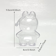 Load image into Gallery viewer, 1Pc Protective Acrylic Storage Case Display Bag for Labubu 4.0 Acrylic Case Transparent Portable Cable Organizer Box Storage Case
