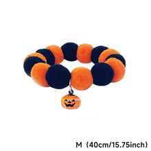 Load image into Gallery viewer, Halloween Pet Collar Funny Pumpkin Decoration Elastic Rope Dog Collar Accessories Cute Pumpkin Dog Necklace Pet Cat Bows
