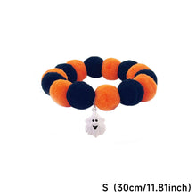 Load image into Gallery viewer, Halloween Pet Collar Funny Pumpkin Decoration Elastic Rope Dog Collar Accessories Cute Pumpkin Dog Necklace Pet Cat Bows
