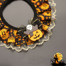 Load image into Gallery viewer, Halloween Cat Dog Lace Necklace Adjustable Exquisite Pet Pumpkin Lace Collar Cute Cool Pet Bib Scarf Small Medium Pets
