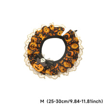 Load image into Gallery viewer, Halloween Cat Dog Lace Necklace Adjustable Exquisite Pet Pumpkin Lace Collar Cute Cool Pet Bib Scarf Small Medium Pets
