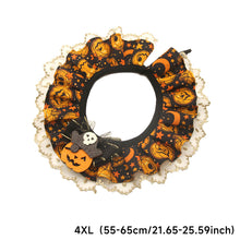 Load image into Gallery viewer, Halloween Cat Dog Lace Necklace Adjustable Exquisite Pet Pumpkin Lace Collar Cute Cool Pet Bib Scarf Small Medium Pets
