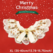Load image into Gallery viewer, Christmas Series Pet Cat and Dog Drool Bib Lace Saliva Towel Adjustabl Pet Neck Accessory Costume Accessories
