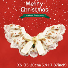 Load image into Gallery viewer, Christmas Series Pet Cat and Dog Drool Bib Lace Saliva Towel Adjustabl Pet Neck Accessory Costume Accessories
