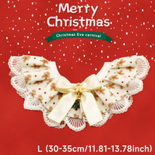 Load image into Gallery viewer, Christmas Series Pet Cat and Dog Drool Bib Lace Saliva Towel Adjustabl Pet Neck Accessory Costume Accessories
