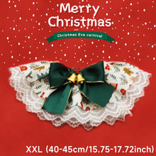 Load image into Gallery viewer, Christmas Series Pet Cat and Dog Drool Bib Lace Saliva Towel Adjustabl Pet Neck Accessory Costume Accessories
