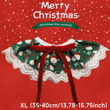 Load image into Gallery viewer, Christmas Series Pet Cat and Dog Drool Bib Lace Saliva Towel Adjustabl Pet Neck Accessory Costume Accessories

