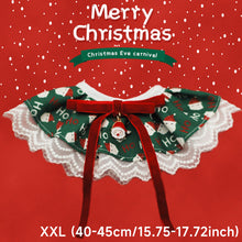 Load image into Gallery viewer, Christmas Series Pet Cat and Dog Drool Bib Lace Saliva Towel Adjustabl Pet Neck Accessory Costume Accessories
