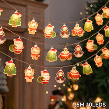 Load image into Gallery viewer, Christmas LED Light Decorations Santa Claus Snowman Christmas Tree Light Strings Festival Lanterns Gift Party Indoor Outdoor Festive Atmosphere
