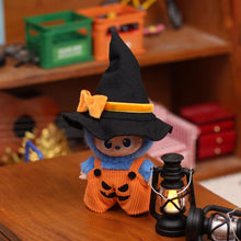 Load image into Gallery viewer, Miniature Halloween Doll Costume with Hat for 10.5cm Labubu 4.0 Dolls Cute Dress DIY Doll Clothes Lovely Outfit Gifts for Girls Friends
