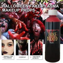 Load image into Gallery viewer, 30/60/100/20ml Fake Blood Prop Halloween Decoration Horror Cosplay Cosmetics Artificial Plasma Party Supplies Pranks DIY Halloween Supplies
