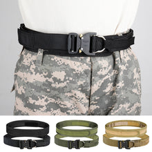 Load image into Gallery viewer, Tactical Molle Quick Release DRing Fighter Belt Dual Layers CS Belt Outdoor Hunting Combat Inner &amp; Outer Belt
