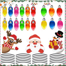 Load image into Gallery viewer, Car Light Bulb Magnetic Sticker Decal Christmas Decorate Santa Claus Elk Snowman Freezer Magnets Stickers New Year Cars Dec
