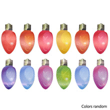 Load image into Gallery viewer, Car Refrigerator Decoration Christmas Reflective Bulb Light Shaped Magnets Stickers Magnetic Wires Ornaments Set Home Decor
