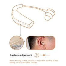 Load image into Gallery viewer, Hearing Amplifierfor Elderly Invisible Sound Enhancer Noise Reduction Conversation Deaf-aid Senior Hearing Helper Gift for Grandpa Grandma
