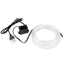 Load image into Gallery viewer, 1M Car Interior LED Ambient Strip Lights with USB Driver EL Wire Neon Ambient Lighting USB Flexible Decoration DIY Auto Party Atmosphere Lamp
