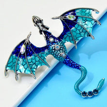 Load image into Gallery viewer, Retro Cartoon Flying Dragon Brooch Suit Coat Accessories Rhinestone Brooch Couple Accessories for All Genders Gifts
