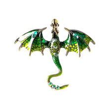 Load image into Gallery viewer, Retro Cartoon Flying Dragon Brooch Suit Coat Accessories Rhinestone Brooch Couple Accessories for All Genders Gifts
