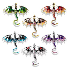 Load image into Gallery viewer, Retro Cartoon Flying Dragon Brooch Suit Coat Accessories Rhinestone Brooch Couple Accessories for All Genders Gifts
