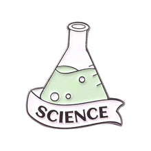 Load image into Gallery viewer, New Chemical Equation Series Alloy Brooch Cute and Cartoonish Backing Paint Badge Creative Accessories Gift for Friend
