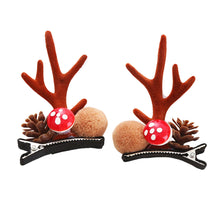 Load image into Gallery viewer, Christmas Hairpins and Hair Accessories Antler Clip Children's Headwear Cute and Festive Atmosphere Elk Bell Ornaments Christmas Gift
