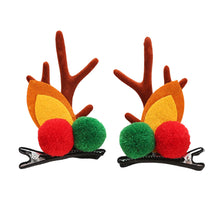 Load image into Gallery viewer, Christmas Hairpins and Hair Accessories Antler Clip Children's Headwear Cute and Festive Atmosphere Elk Bell Ornaments Christmas Gift
