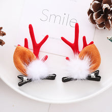 Load image into Gallery viewer, Christmas Hairpins and Hair Accessories Antler Clip Children's Headwear Cute and Festive Atmosphere Elk Bell Ornaments Christmas Gift
