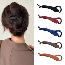 Load image into Gallery viewer, Simple and Fashionable Hair Cip Banana Clip Vertical Clip Resin Hair Clamp Hairpin Hair Accessory for Women Chic Updos
