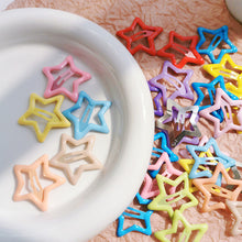 Load image into Gallery viewer, 20/40/50Pcs Colorful Five-Pointed Star Mixed-Color Hairpins Cute Energetic Star Alloy Hair Accessory for Daily Wear Styling
