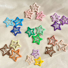 Load image into Gallery viewer, 20/40/50Pcs Colorful Five-Pointed Star Mixed-Color Hairpins Cute Energetic Star Alloy Hair Accessory for Daily Wear Styling
