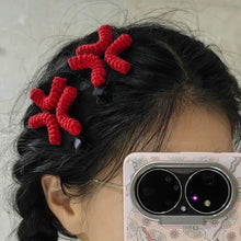 Load image into Gallery viewer, 2Pack Plush Angry Duck Hair Clip Water Drop Crochet Woolen Headwear Personalized Style Creative Hair Clips
