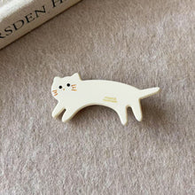 Load image into Gallery viewer, Acetic Acid Animal Cat Hand-Made Hairpin Versatile Cute Bangs Hair Accessory for Girls Clip Side Broken Hair Clip
