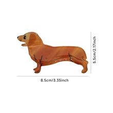 Load image into Gallery viewer, Cute Style Puppy Gripper Hair Clip Cartoon Dachshund Corgi Hair Accessory Fashionable Acrylic for Women Girls
