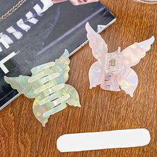 Load image into Gallery viewer, Fashionable Iridescent Color Butterfly Hairpin Gripper Acetate-Like Gripper Back of Head Acetate Clip Hair Accessories for Women
