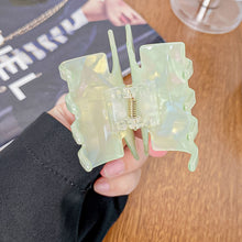 Load image into Gallery viewer, Fashionable Iridescent Color Butterfly Hairpin Gripper Acetate-Like Gripper Back of Head Acetate Clip Hair Accessories for Women
