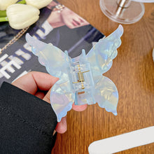 Load image into Gallery viewer, Fashionable Iridescent Color Butterfly Hairpin Gripper Acetate-Like Gripper Back of Head Acetate Clip Hair Accessories for Women
