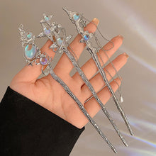 Load image into Gallery viewer, Light Luxury Starry Sky Moonstone Tassel Hairpin New Chinese-Style Hair Accessory Elegant Hair Stick for Women Gift
