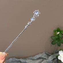 Load image into Gallery viewer, Light Luxury Starry Sky Moonstone Tassel Hairpin New Chinese-Style Hair Accessory Elegant Hair Stick for Women Gift
