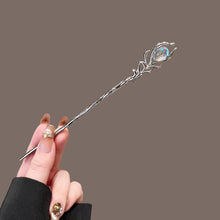 Load image into Gallery viewer, Light Luxury Starry Sky Moonstone Tassel Hairpin New Chinese-Style Hair Accessory Elegant Hair Stick for Women Gift
