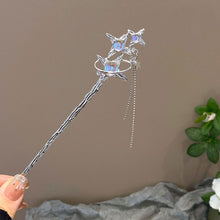 Load image into Gallery viewer, Light Luxury Starry Sky Moonstone Tassel Hairpin New Chinese-Style Hair Accessory Elegant Hair Stick for Women Gift
