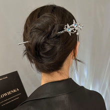 Load image into Gallery viewer, Light Luxury Starry Sky Moonstone Tassel Hairpin New Chinese-Style Hair Accessory Elegant Hair Stick for Women Gift

