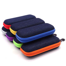 Load image into Gallery viewer, EVA Zipper Eyeglass Case Pressure Resistant Sunglasses Box Portable Eyewear Case Casual Sports Glasses Case Eyeglasses Storage Box
