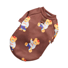 Load image into Gallery viewer, 7.5-45kg Fashion Bear Patttern Pet Dog Cat T-shirt Pure Cotton Dog Clothes for French Bulldog Mediun Large Dogs Soft Breathable
